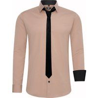 Slim Fit Hemd mit Krawatte