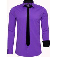 Slim Fit Hemd mit Krawatte