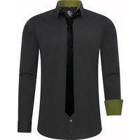 Slim Fit Hemd mit Krawatte