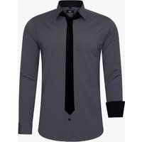 Slim Fit Hemd mit Krawatte