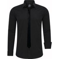 Slim Fit Hemd mit Krawatte