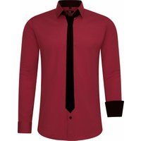 Slim Fit Hemd mit Krawatte