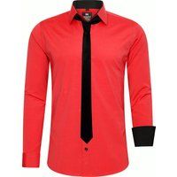 Slim Fit Hemd mit Krawatte