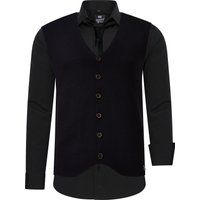 Herren 3-teiliges Hemd Weste Krawatte Set