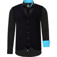 Herren 3-teiliges Hemd Weste Krawatte Set