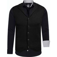 Herren 3-teiliges Hemd Weste Krawatte Set