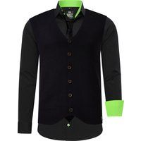 Herren 3-teiliges Hemd Weste Krawatte Set