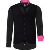 Herren 3-teiliges Hemd Weste Krawatte Set