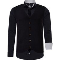 Herren 3-teiliges Hemd Weste Krawatte Set