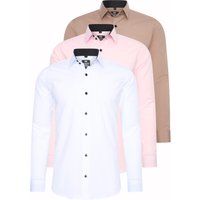 Slim Fit Business Hemden Set