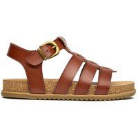 Riemchen-Sandalen mit Korksohle