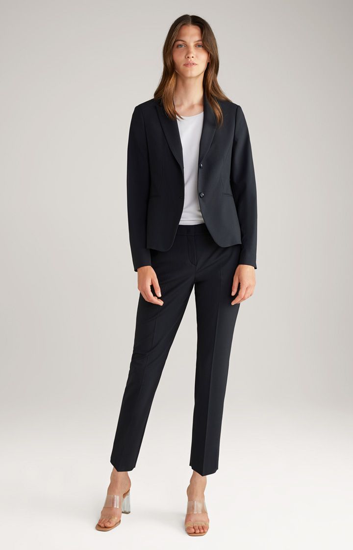 JOOP! Taillierter marineblauer Blazer, klassische Passform, Einknopfverschluss