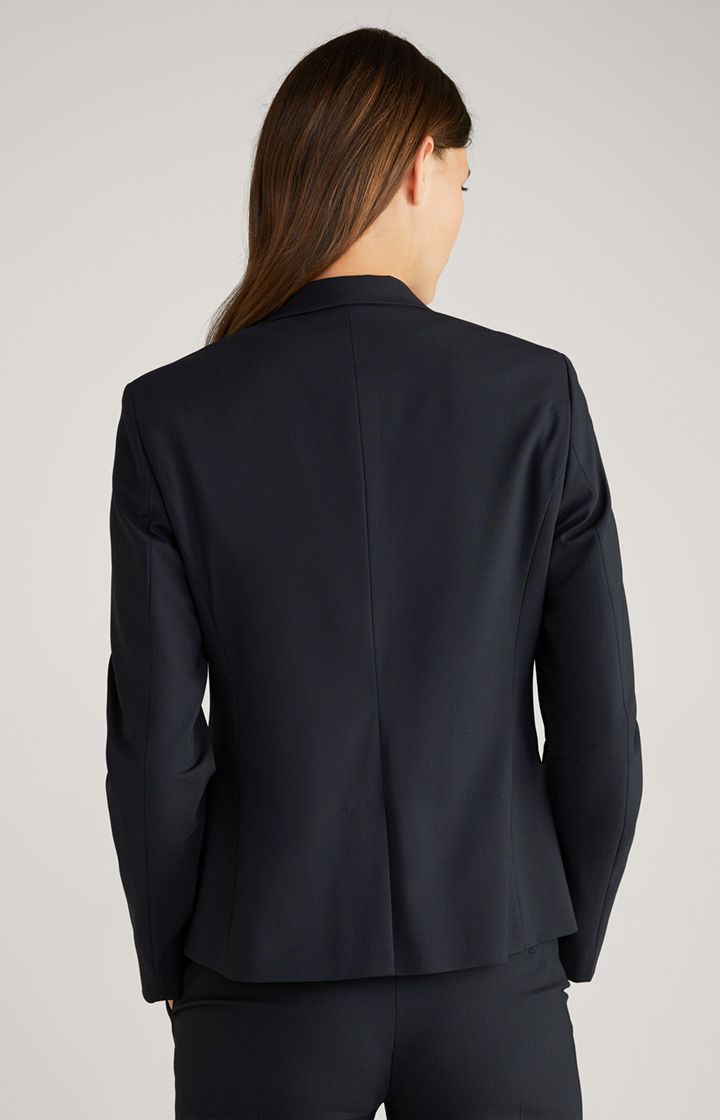 JOOP! Taillierter marineblauer Blazer, klassische Passform, Einknopfverschluss