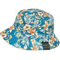 Bucket Hat mit Blumendruck, wendbares Design