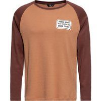 Zweifarbiges Langarm Raglan T-Shirt
