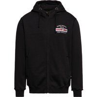 Herren Vintage Grafik Kapuzenjacke mit Reißverschluss