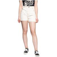 High Waist Jeansshorts mit Aufschlägen