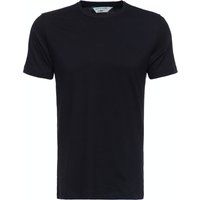 Klassisches schwarzes Rundhals T-Shirt