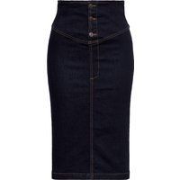 Hochtaillierter Jeans Bleistiftrock