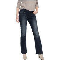 Dunkle Bootcut Jeans aus Denim