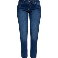 Schlankes Bein Mid-Rise Denim Jeans
