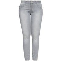 Slim Fit Jeans mit offenem Saum