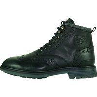 Klassischer Leder Wingtip Stiefelette