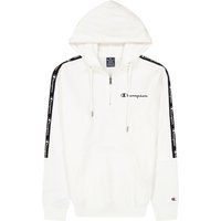 Kapuzenpullover mit halbem Reißverschluss und Logoband