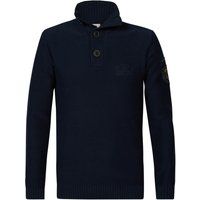 Klassischer Strickpullover mit Knopfleiste