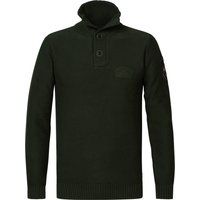 Klassischer Strickpullover mit Knopfleiste