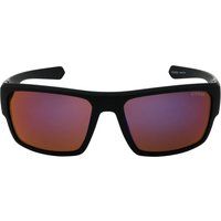 Elegante Sonnenbrille mit schwarzem Rahmen und rosa Gläsern