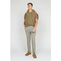 Herren Freizeithose mit Karomuster, gerader Schnitt