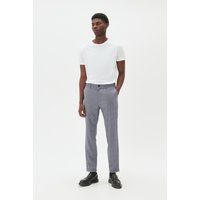 Marineblaue Chinohose mit gerader Passform