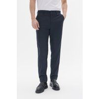 Marineblaue Chinohose mit gerader Passform