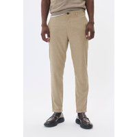 Graue karierte Hose gerader Schnitt