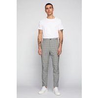 Moderne schmale Hose mit Glencheck
