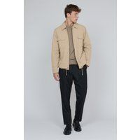 Gerade geschnittene beige Jacke