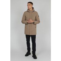 Braune Jacke mit gerader Passform und Kapuze