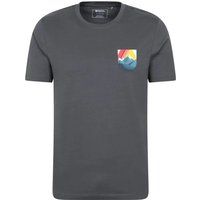Mountain Warehouse - "Lake District" T-Shirt für Herren kurzärmlig (Holzkohle)