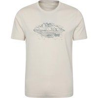 Mountain Warehouse - "Snowdon" T-Shirt für Herren kurzärmlig (Naturweiß)