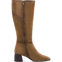 Kniehohe Wildleder Stiefel mit Absatz