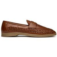 Herren Penny Loafer aus gewebtem Leder