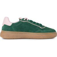 Grüne Wildleder Fashion Low-Top Sneakers
