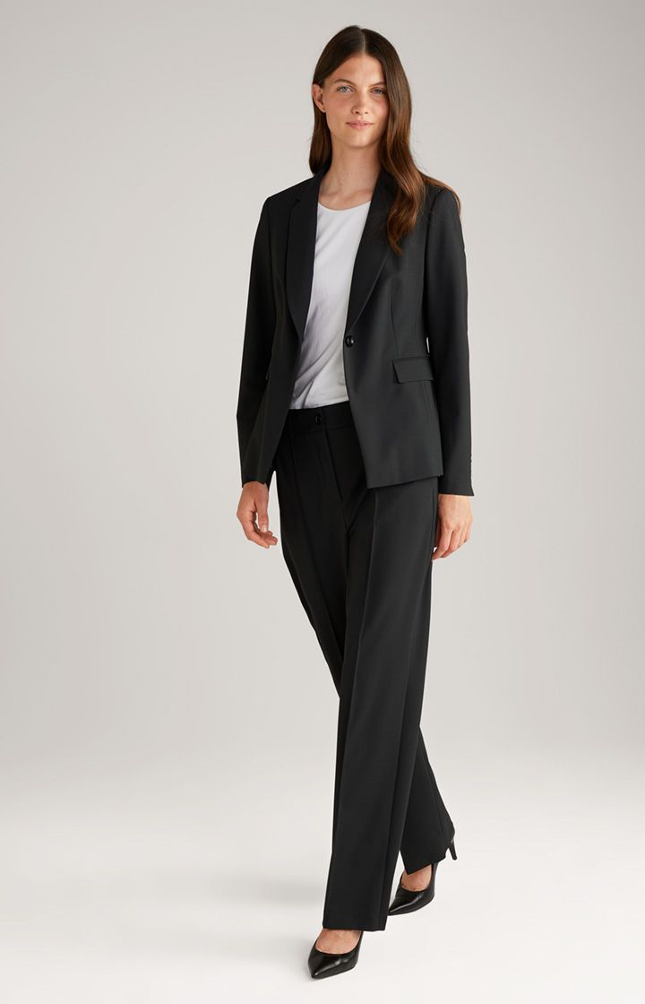 JOOP! Schwarzer Blazer Slim Fit Ein Knopf Wollmischung