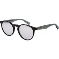 Runde Sonnenbrille Azetatrahmen verspiegelte Gläser