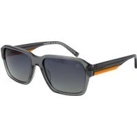 Rechteckige graue Sonnenbrille mit Farbverlauf