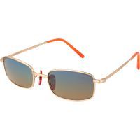 Rechteckige Sonnenbrille mit Metallrahmen