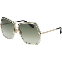 Übergroße, quadratische Sonnenbrille mit Farbverlaufsgläsern