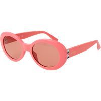 Retro-Ovale Sonnenbrille mit Verzierungen