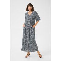 Kleid A-shape blue white